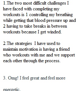 Lap Time and Workout Reflection.